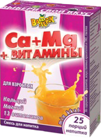 Напиток Золотой шар-ВАЛЕТЕК с кальцием и магнием для взрослых (на фруктозе)
