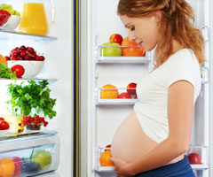 При беременности нужно придерживаться диеты